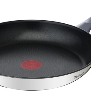 Tefal Daily Cook 28 cm Frying Pan, Induction Safe, Non-Stick, Titanium Coated, Thermo-Signal, PFOA Free, Dishwasher and Oven Safe, Stainless Steel
