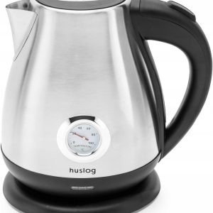 Retro Electric Kettle 1.7 L, 2200W, Stainless Steel, Temperature Indicator, Fast Boiling, 360° Base, Automatic Shut-Off, Vintage Design, Silver