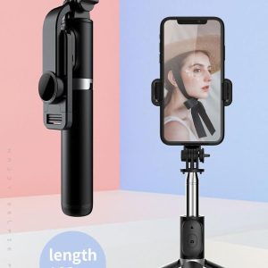 Portable Selfie Stick for iPhone 17/17 Pro/17 Pro Max/iPhone Air/16e/16 Plus/16 Pro Max/15+/15 Pro Max 3 in 1 Tripod Camera for Video Recording, Selfies, Live Streaming, Vlogging
