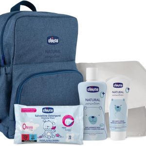 Chicco Natural Sensation Diaper Backpack, Changing Bag with Cosmetics and Baby Wipes, Multifunction Backpack Mom or Dad, with Changing Pad, Adjustable to Trolley with Thermal Pockets