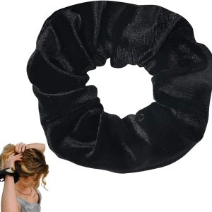 Hair Ties for Women – Secret Velvet Elastic Money Storage Zipper Ponytail Holder for Women Teen Girls Daily Travel Concert School Scroll