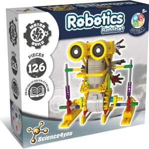 Science4you Robotics Betabot 126 Piece Robotic Kit, Build Your Interactive Robot, Construction Games, Riding Toys, Gifts for Boys and Girls Ages 8 9 10+