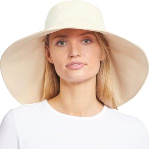 Solbari Ultra Wide Brim UPF50+ Foldable UV Sun Protection Hat with Full Coverage Brim