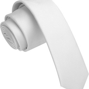 ‘JEMYGINS 1.58” Solid Color Skinny Tie Slim Necktie for Men(4cm)’