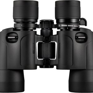 Olympus 8-16×40 S binoculars with strap, case and 15 year warranty. Clear images, wide angle field of view, light: for watching concerts, sports events and nature.