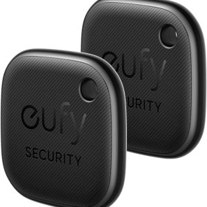 eufy Security SmartTrack Link Bluetooth Item Finder and Key Finder, Works with Apple Find My (iOS Only), Find Your Remote, Luggage, Phone, and More, Water Resistant (Android Not Supported),2 Pack