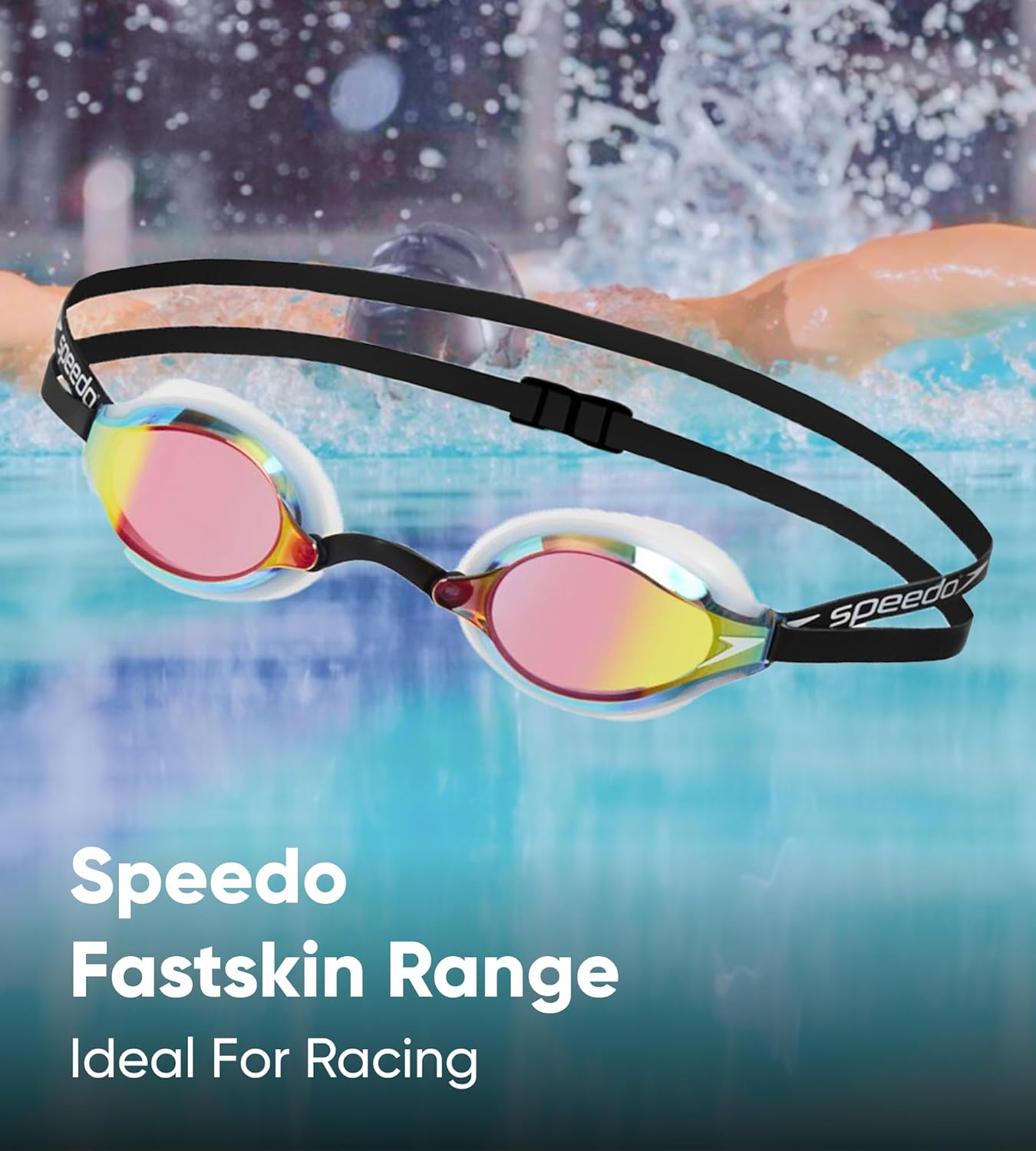 Speedo Fastskin Speedsocket 2 Mirror Swimming goggles Unisex Adult - Image 8