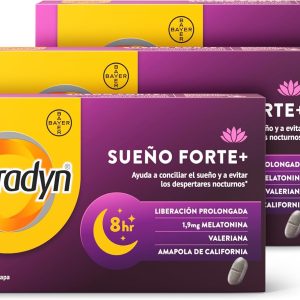 Supradyn Sleep Forte+ Sleep Tablets with Melatonin, Valerian and California Poppy, Sleep Aid and Fight Insomnia, Adults (3×30) 90 Tablets