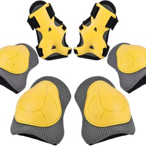 RUNDONG Kids/Youth Knee Pads Elbow Pads Wrist Guards Protective Gear Protectors for Roller Skates Cycling Bicycle Skateboard Inline Skating Scooter Sports