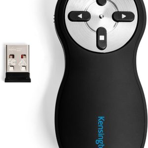 Kensington (33374EU) Wireless Red Laser Pointer for PowerPoint and/or Keynote Presentations, Compatible with Window and MacOS, Range 20 m USB Nano Receiver