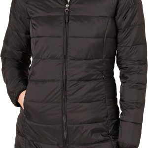 Amazon Essentials Women’s Lightweight Waterproof Quilted Hooded Coat (Available in Plus Sizes)