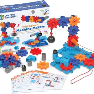Learning Resources – Explorers Machine Builders, 50 Pieces, 5+ Years, Build, STEM Kits, Engineering, Kids Build Their Own Toys (LER9462)