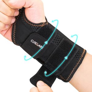 Carpal Tunnel Wrist Brace, Tendonitis Wrist Brace with 2 Removable Ergonomic Splints and Adjustable Straps for Carpal Tunnel, Wrist Brace for Arthritis, Sprains (Left-Black, L/XL)