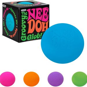 Schylling Classic Nee Doh Stress Ball – Funky NeeDohball Fidget Toy for Stress Relief and Anxiety Relief, Non-Toxic Dough Material, Random Color Chosen