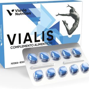 VIALIS x 10 Blue High Dose Pills – Natural Prepared for Active Men – With Ginseng, Maca, Tribulus Terrestris & Arginine