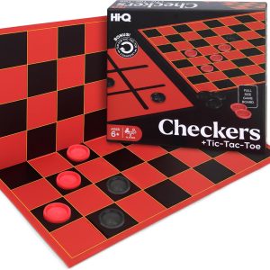 Point Games Checkers Board Super Durable-Fun Indoor and Outdoor Board Game for All Ages (2307)