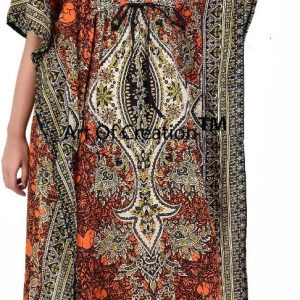 Art of Creation Women Kaftan Dress Tunic Long Maxi Plus Size