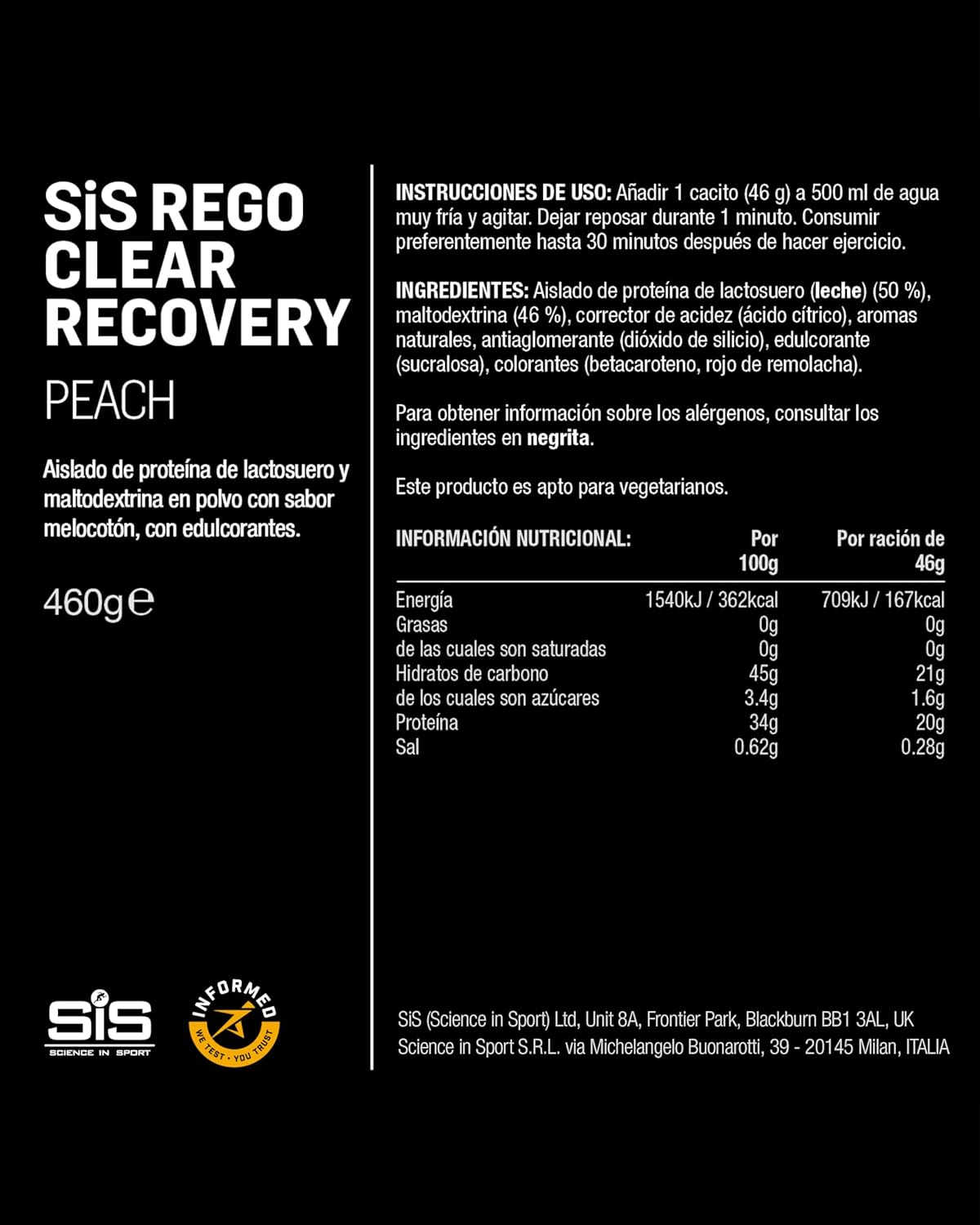 SIS POWDER REGO CLEAR PEACH 460G INT10 1 - Image 5