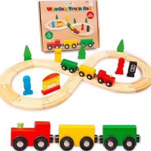 abeec wooden train set, wooden toys, wooden train track, train sets for kids, toys for toddlers, wooden toys for kids, toy train