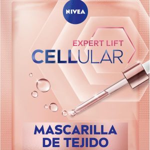 NIVEA Cellular Expert Lift – Anti-Aging Tissue Facial Mask – With Hyaluronic Acid and Pure Bakuchiol – Remodels and Reduces Wrinkles – Firmer Skin – All Skin and Mature Types – 1 Unit