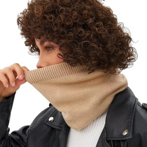 tubular neck scarf scarf men winter thick fleece neck warmer ski mask lined soft windproof scarf for men women
