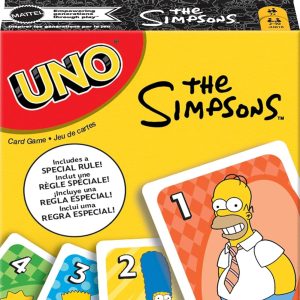 Mattel Games UNO The Simpsons Card Game for Kids, Adults and Family Nights, Parties, Travel and Camping, Collectible Toy Inspired by the Series