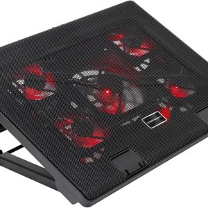 Mars Gaming MNBC2, Base PC, 5 Fans, Red LED, 2 x USB 2.0, 17.35″, Black