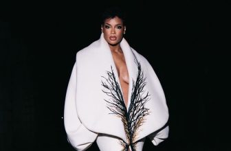 Didi Stone Wears Ivory Sculptural Stephane Rolland Haute Couture Gown to Time France Event