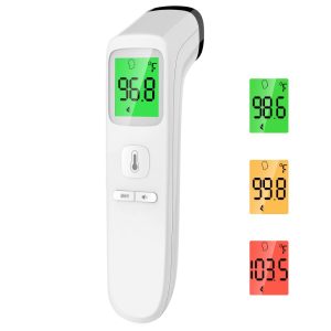 ANMEATE Touchless Thermometer – Forehead Thermometer for Adults,No Touch for Fever, Baby Kids Child with Batteries, Fever Alarm, 35 Groups Data Storage