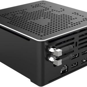 4K Mini PC, HTPC, NUC, Small Server, Windows 11 or Linux Ubuntu, Support Proxmox, Vmware, ESXI, KODI, Intel XEON E-2176M, BY02, DP, HDMI, Type-C, 2 x LAN, 32G RAM, 1TB SSD