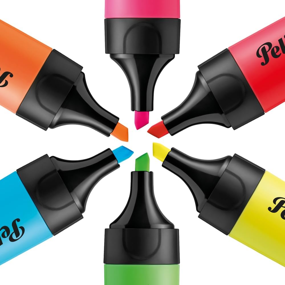 Pelikan, Set of 6 Highlighters, Highlighters, Assorted Colours - Image 2