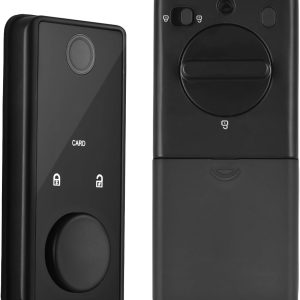 Splenssy Smart Lock BT Keyless Entry Door Lock TY APP Fingerprint Password RFID Card Mechanical Key 5 Unlock Methods, Aluminum Alloy Door Lock for