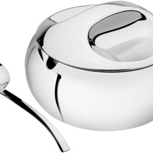 Tramontina CHÁ E CAFÉ – Sugar Bowl (Stainless Steel)