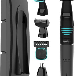 Cecotec Bamba PrecisionCare Extreme 5-in-1 Multifunction Shaver, Lithium Battery, Body and Face, Waterproof, Easy Cleaning IPX5, Autonomy 60 min, Includes Laminated Shaving Head