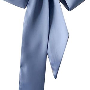 Elegante bufanda para el pelo con cinta para el pelo para fiestas informales, coleteros para el cuello, cinta larga para el pelo, diadema de seda, diadema de mano