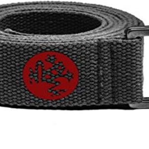 Manduka Pop Up Yoga Strap, Strong and Durable Cotton Strap with Adjustable Buckle for Secure and Non-Slip Support for Stretching, Yoga, Pilates and General Fitness.