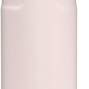 STANLEY Flip Straw 2.0 Stainless Steel Water Bottle with Straw 1.06L – 15 Hours Cold – 3 Days Ice Cream – Stainless Steel – BPA Free – Leak Proof – Dishwasher Safe – Rose Quartz