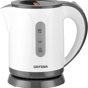 GRIFEMA GC1001 Electric Kettle 0.8 Litres, 1100 W Power, 360º Base, Removable Anti-Limescale Filter, Safety System, Plastic