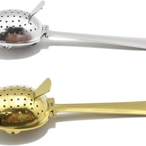 Portable Tea Filter Stainless Steel Tea Infuser Strainers Loose Leaf Interval Diffuser Reusable Tea Participation Spoon Tea Infuser Long Spoon Tea Infusers