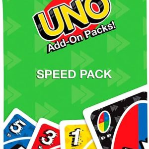Mattel Games UNO Additional Speed Card Game for Kids, Adults and Family Game Night, JCV57