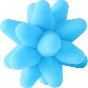 YARNOW Pelota de Silicona para Masaje Muscular Azul Pelota de Pilates Elástica para Fitness y Ejercicio Bola de Masaje Resistente para Relajación y Tonificación Muscular