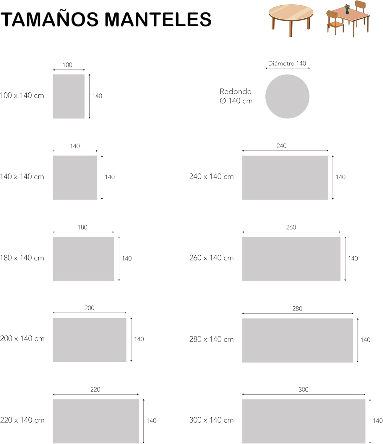Martina Home TER Beige Oilcloth Tablecloth 100 x 140 cm - Image 5