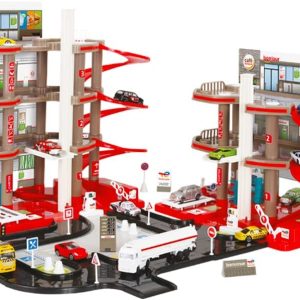 Total Garage Super Garage Fully-Double Parking and Service Station with 2 Metres Circuits, Multicoloured, 102 x 101 x 44 cm (Starlux 401001)