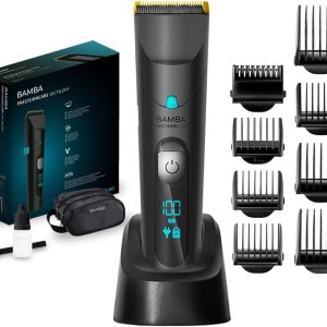 Cecotec Bamba PrecisionCare Wet&Dry Hair Clipper. Stainless Steel Blades with Titanium Coating, Lithium Battery, Autonomy up to 120 min, Lengths 0.5-30 mm, 8 Combs
