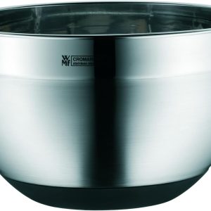 WMF Gourmet Kitchen Bowl 20 cm, Mixing Bowl 3L with Silicone Base, Cromargan Stainless Steel, Dishwasher Safe