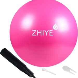 yoga ball pilates exercise fitness yoga stability bar workout physical therapy non slip swiss ball gym home