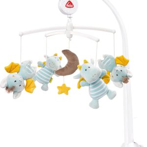 Fehn Little Castle Mobile Music – Mobile to Carica with Melody Mozart’s Lullaby and Figures to Calm and Entertain – with Bed Attachment for 0-5 Months