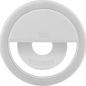 T’NB Influence Selfie Ring Light, Round Luminous Ring, Compatible with Any Smartphone, Light Diffusion, Different Brightness Levels, Photos, Video, Ideal for Youtube, TikTok, Instagram,
