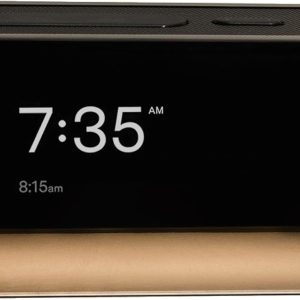 Loftie smart alarm clock for bedroom, alarm clock with light, bluetooth speaker, white noise, natural sound, night light, blackout mode, battery powered