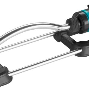 Gardena Square sprinkler Ecoline: sprinkler for watering Surfaces from 90 to 220 m2, Range Radius 7-17 m, irrigation amplitude up to 13 m, Made with Recycled Material (18920-20)